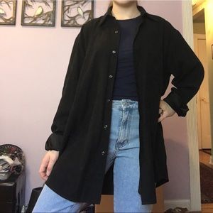 Alfani jet-black button up dress shirt